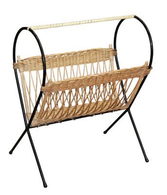 an image of a magazine rack with a magazine on it
