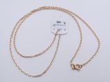 a gold plated necklace with a chain that is attached to it