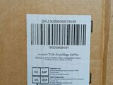 a close up of a cardboard box with a barcode on it