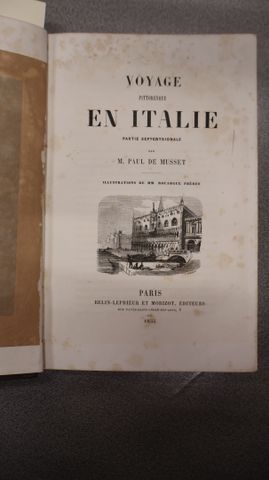 « voyage pittoresque en Italie » Paul de Musset Paris Bellin Lepr...