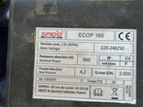 a label on the back of a machine that is sitting on a pallet