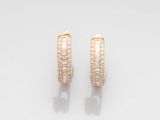 une paire de boucles d'oreilles en diamant