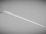 an image of a glass toothbrush on a white surface
