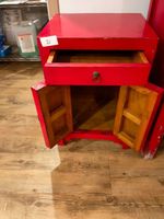 UN MEUBLE BOIS ROUGE 2 PORTES JAPONISANT 97 X 45 X 108 CM (photo 6)