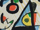 an image of a picture of a painting with a triangle on it
