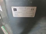 a close up of a metal container with a label on it