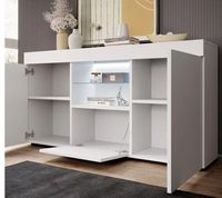 Buffet Bahut SEFORA, 2 portes et 1 tiroir , éclairage LED , … (photo 2)