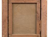 an old wooden picture frame with a message on it