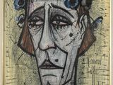 an image of a drawing of a man with flowers in his hair