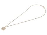 a white gold necklace with a diamond cross pendant on a chain