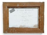 a picture of a piece of wood with writing on it