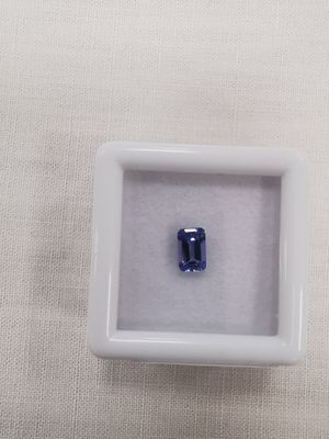 TANZANITE violet blue VVS Nbr 1 Tanzanie émeraude 6 x 4 0,5c…