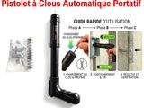 the diagram shows how to use a pistol gun to open the door