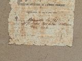 a piece of paper that has been left on the wall