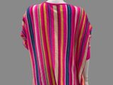 a mannequin mannequin wearing a pink and yellow striped top