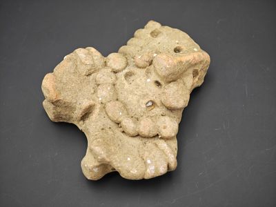 une image représentant un biscuit en forme d'éléphant posé sur un fond noir