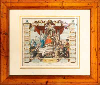 an image of a framed picture of a group of people on a stage