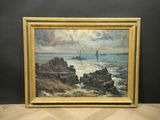 an image of a painting of a sailboat on the ocean