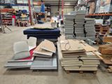 a lot of different types of materials in a warehouse