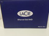 lacie ethernet disk raidd box on a white surface