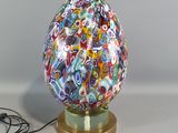 an image of a lamp that is on a table