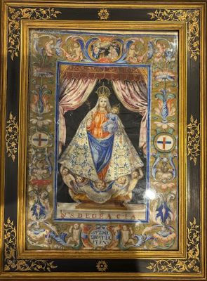 an image of a painting of a woman in a gold frame