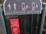 a display of a gym equipment in a store