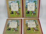 three children ' s books with pictures of horses and people on them