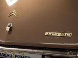 a close up of a car ' s emblem on the front of it