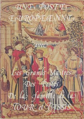 une image représentant une tapisserie sur laquelle figurent des personnages et un bateau