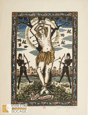 Jean LEBEDEFF (1884-1972) Saint Sébastien