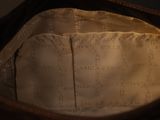 a close up of a bag with a label on it