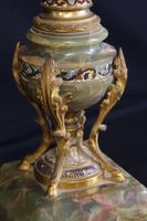 Pied de lampe en onyx et émaux cloisonnés dans le goût russe… (photo 4)