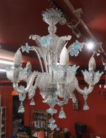 Lustre en verre de Murano à 5 lumières, 70x50 cm, en très bo…