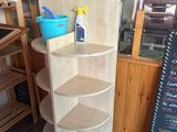 a shelf that has a lot of shelves on it