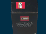 a box with a lego star wars figure inside of it