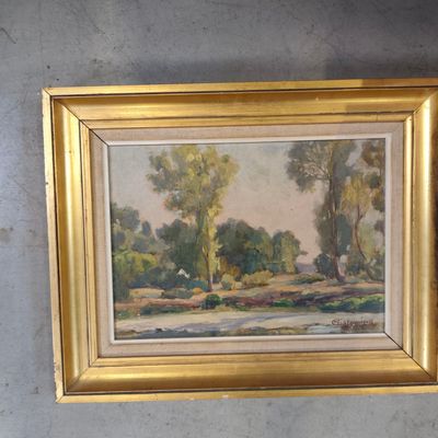 a picture of a painting hanging on the wall
