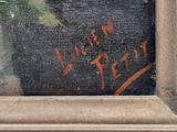 an image of a close up of a painting on a window sill