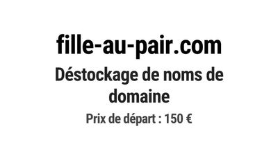 Nom de domaine fille-au-pair.com.