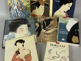 five books of japanese art and crafts are arranged on a table