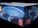 a box with a model of a star trek ship on it