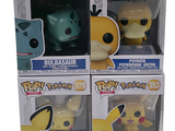 two boxes of pokemon pop vinyl figures are on display