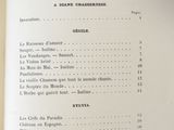 a book with a list of items on it