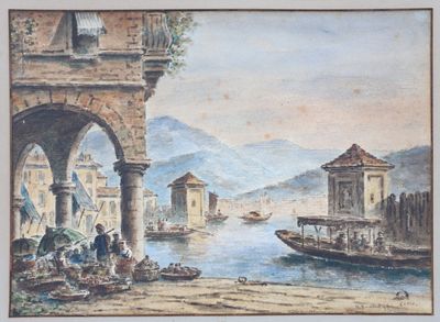 a picture of a painting on the wall of a building