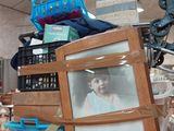 a lot of boxes and crates stacked on top of each other