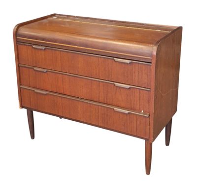 Commode rectangulaire formant coiffeuse en bois de placage, …