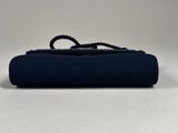 a close up of a black case with a zipper on it