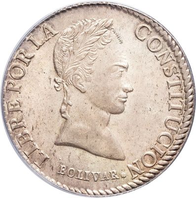 an old silver coin with a woman ' s head and a crown on it