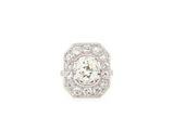a diamond and white gold ring
