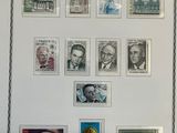 a picture of a picture of a collection of stamps on a wall